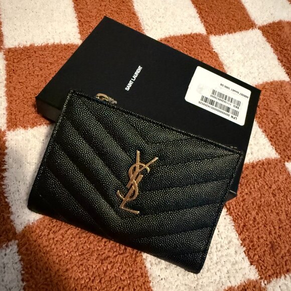 Saint Laurent Cassandre Matelasse Grain De Poudre Wallet - Picture 7 of 12